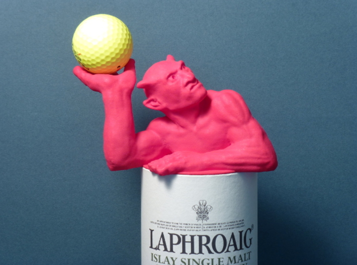 Scotch-sized golf ball devil 3d printed