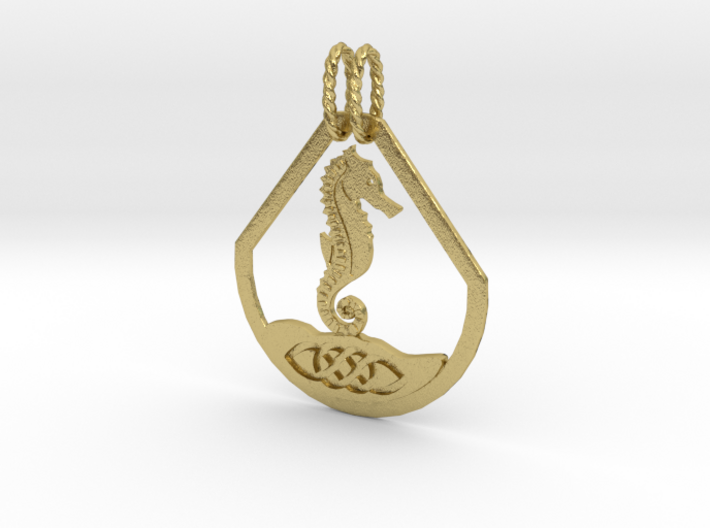 Celtic Zodiac Seahorse 3d printed