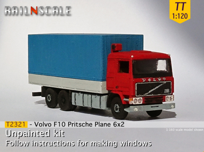 Volvo F10 6x2 Pritsche Plane (TT 1:120) 3d printed