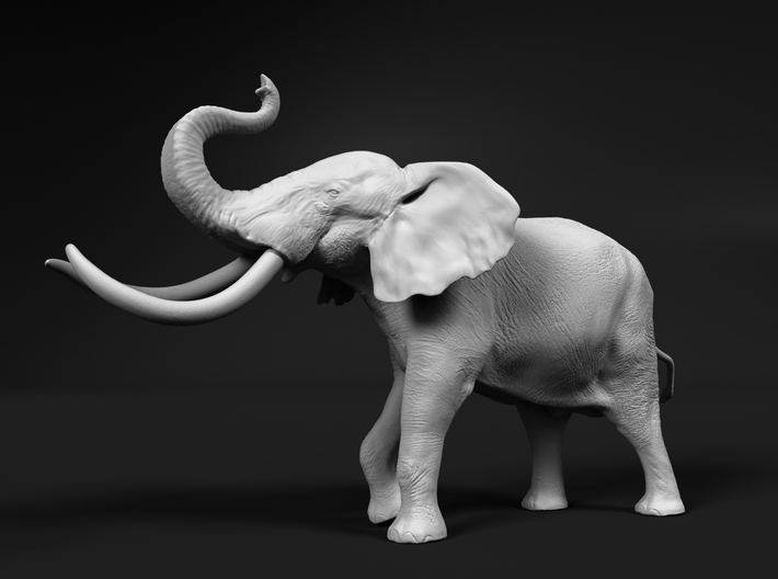 African Bush Elephant 1:120 Aggressive Male 3d printed