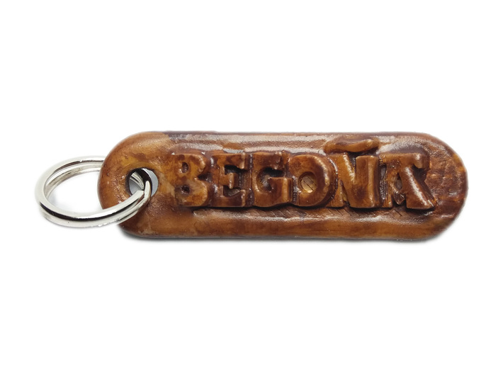 BEGOÑA Personalized keychain embossed letters 3d printed 