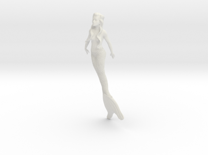 swimming mermaid 3d printed