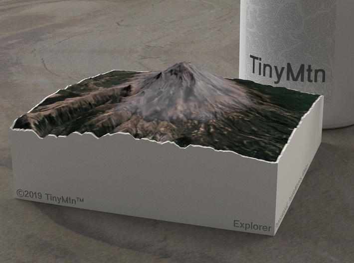 Popocatépetl, Mexico, 1:100000, Explorer 3d printed 