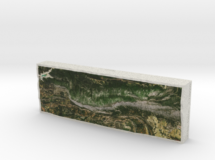 Mont Sainte-Victoire, France, 1:150000 3d printed 