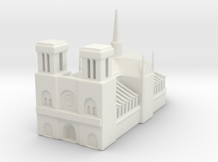 Notre Dame de Paris 1/1250 3d printed