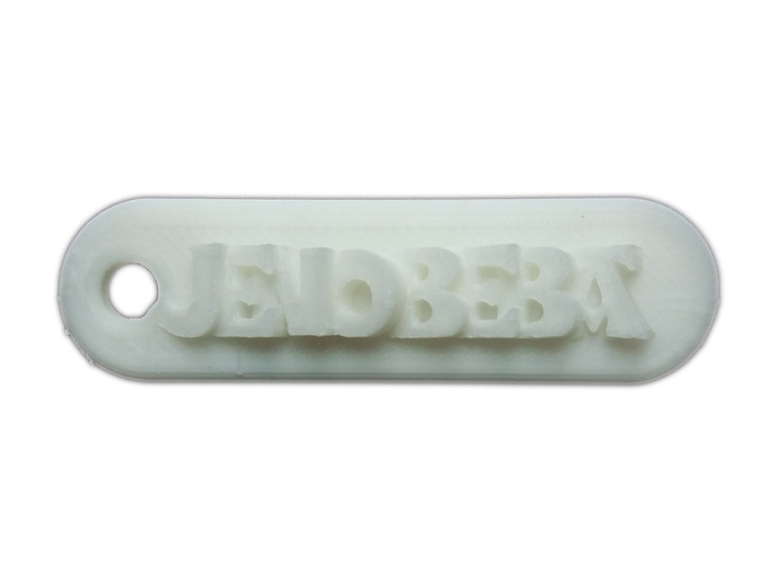JENOBEBA Personalized keychain embossed letters 3d printed 