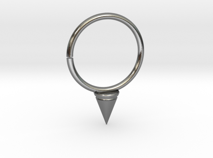 Single Spike Seam Ring 3d printed