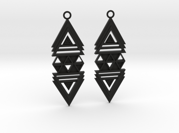 Geometrical earrings no.19 3d printed