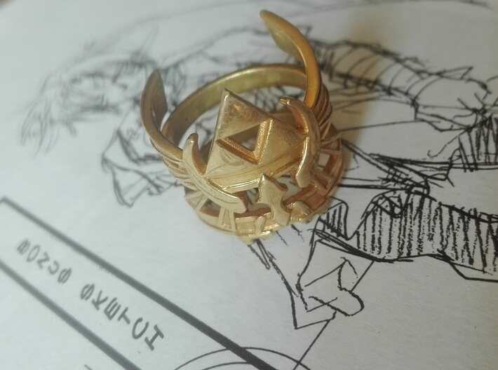 Triforce Ring - 15 to 22 3d printed 