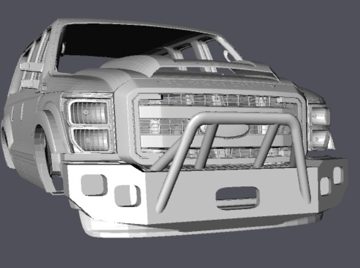 1/10 Offroad bumper Ford Excursion F-Series 3d printed