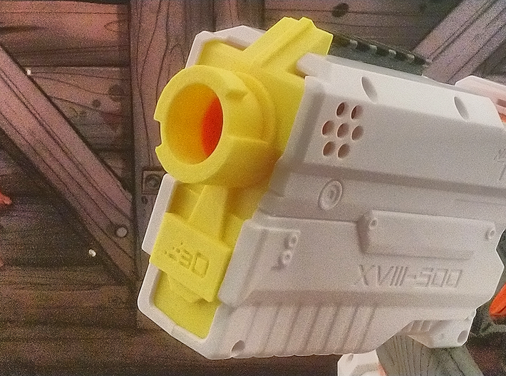 Modulus Muzzle Attachment Plate for Nerf Kronos 3d printed