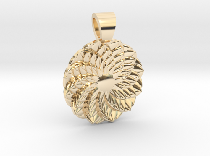 Succulent [pendant] 3d printed