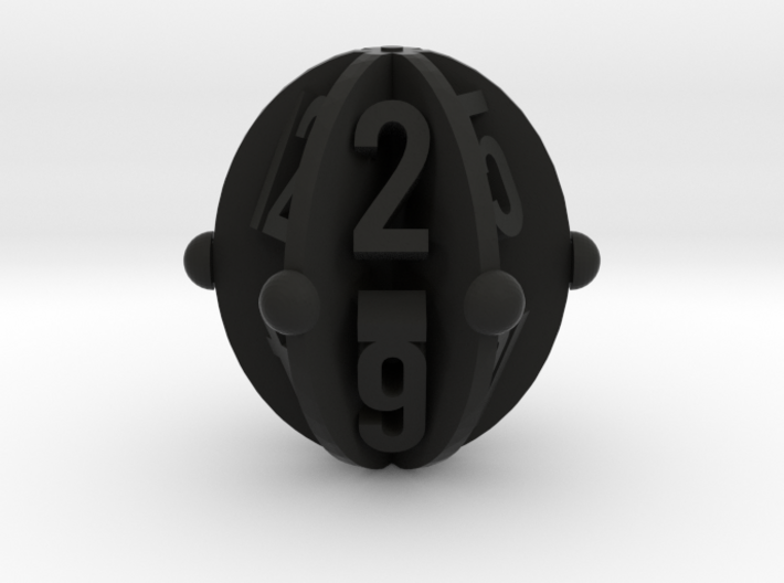 Spheroid Envelope dice Set 3d printed