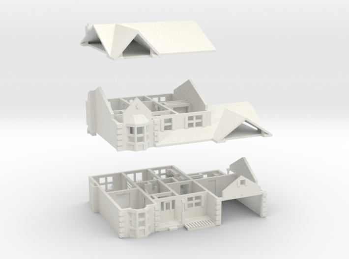 Take-apart House 3d printed