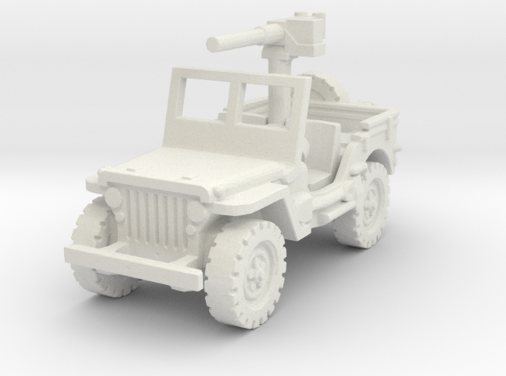Jeep Willys 50 cal (window up) 1/100 3d printed