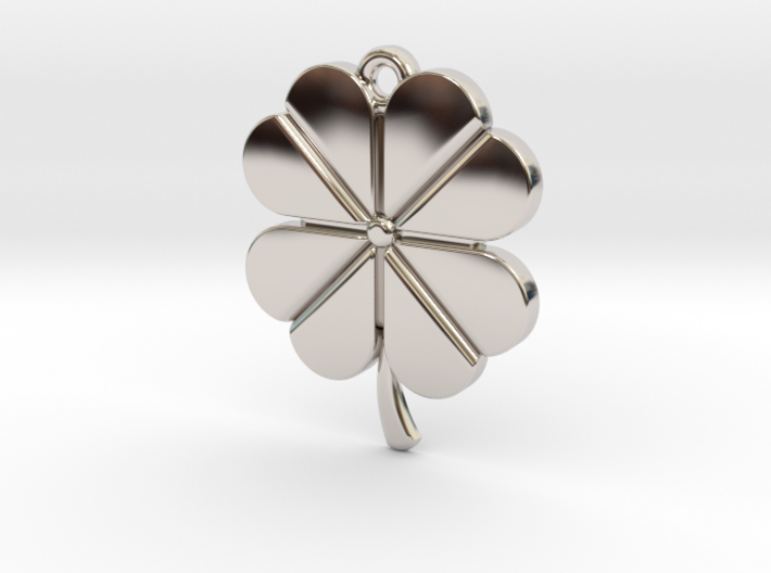 Pendant for Luck -- Four Leaf Clover 3d printed