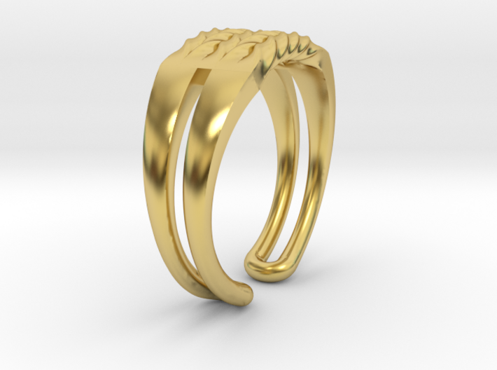 Twisted ring 3d printed