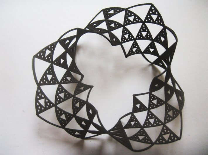 Sierpinski Triangle Mobius 3d printed 