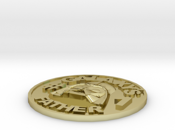Galaxy's #1 Father Memorial Coin Father's Day Gift 3d printed