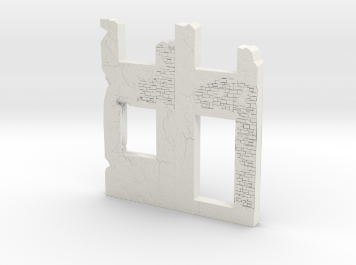 Building wall ruins 1/120 3d printed