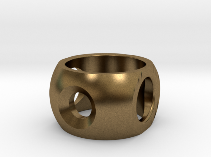 RING SPHERE 2 - SIZE 9 3d printed