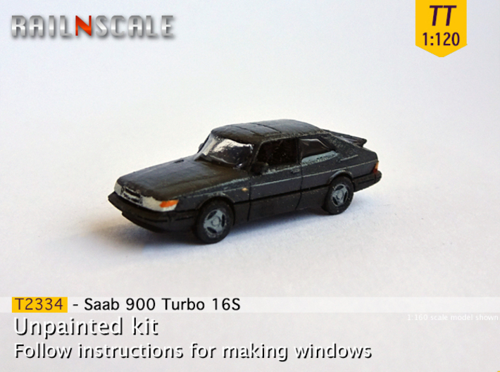 Saab 900 Turbo 16S (TT 1:120) 3d printed