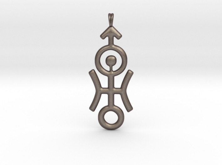 DISTANT Planet Uranus jewelry necklace symbol. 3d printed