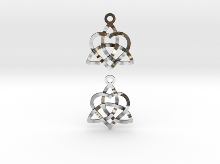 Infinity Love Earrings 3d printed