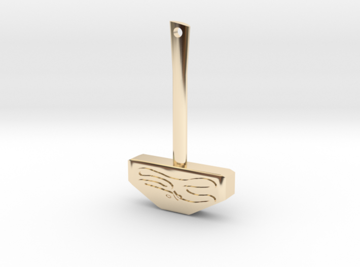 Thor's Hammer pendent 3d printed