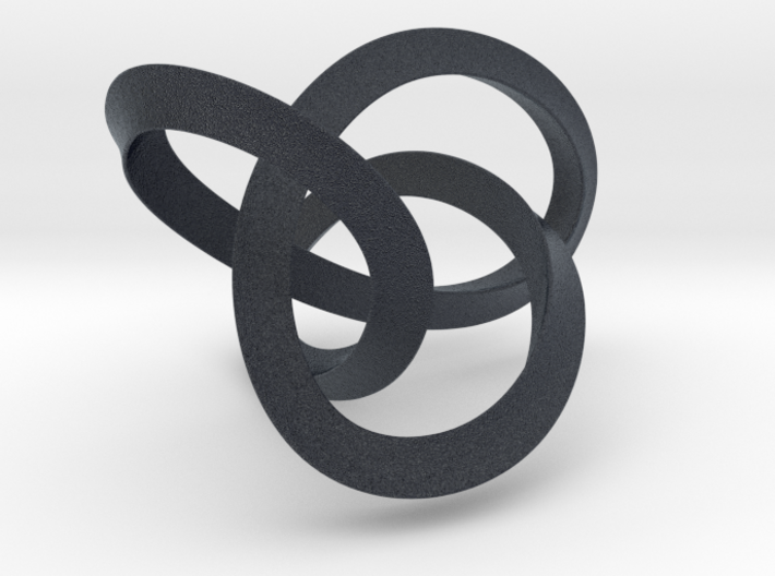 Mobius Figure 8 Knot Pendant - two sizes 3d printed