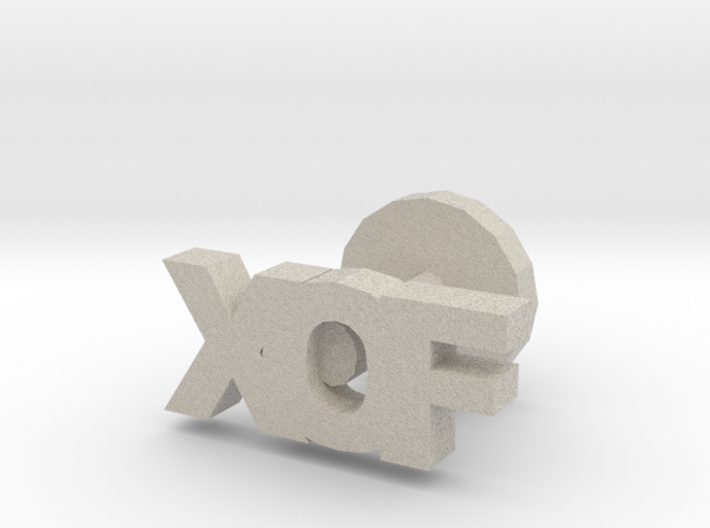 XOF cufflinks 3d printed
