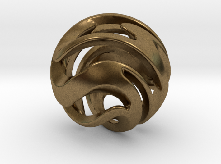 Spiral Sphere Pendent 3d printed