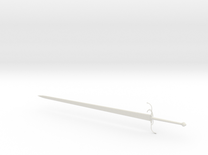 1:6 Miniature Damien De La Tour Sword - The Witche 3d printed