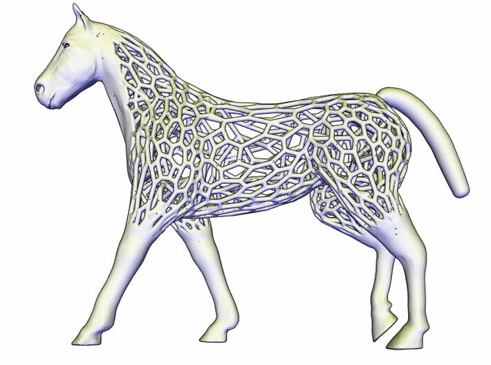 voronoi horse 1.5mm 3d printed 