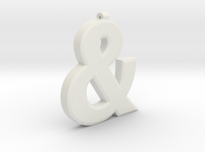 Ampersand Pendant 3d printed