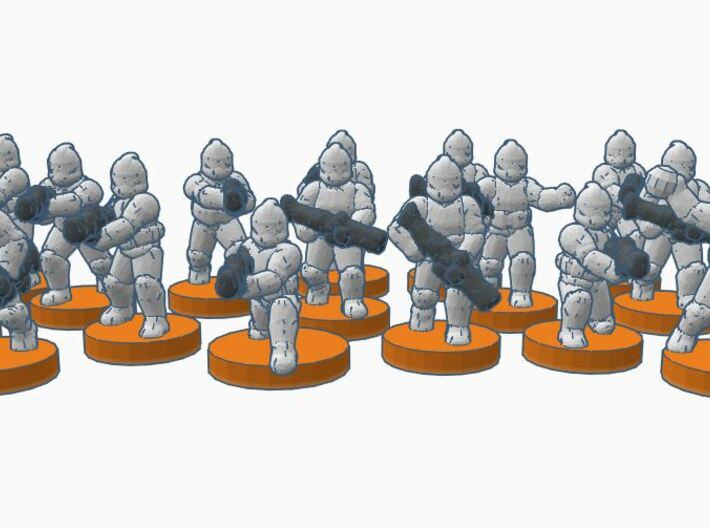 1st Army GMO Troopers 3d printed 