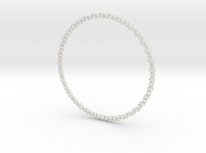 Octahedralink Necklace 3d printed 