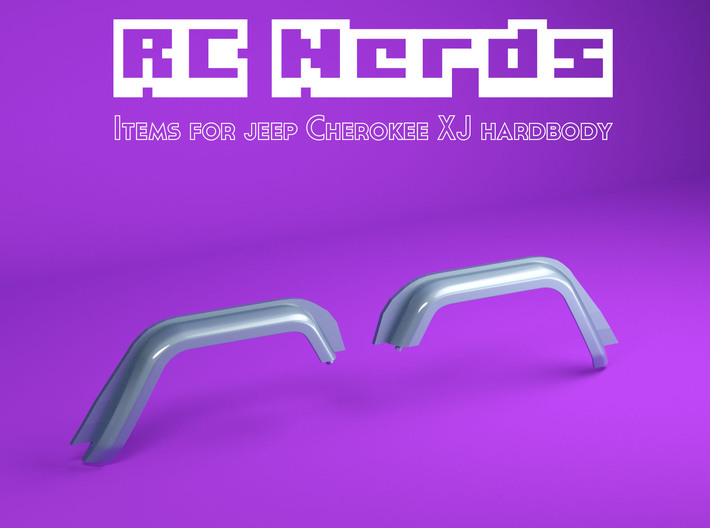 RCN222 Front wheel arches for Team Raffe Jeep xj 3d printed