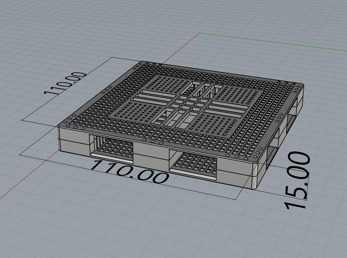 1:10 scale plastic pallet I 3d printed 