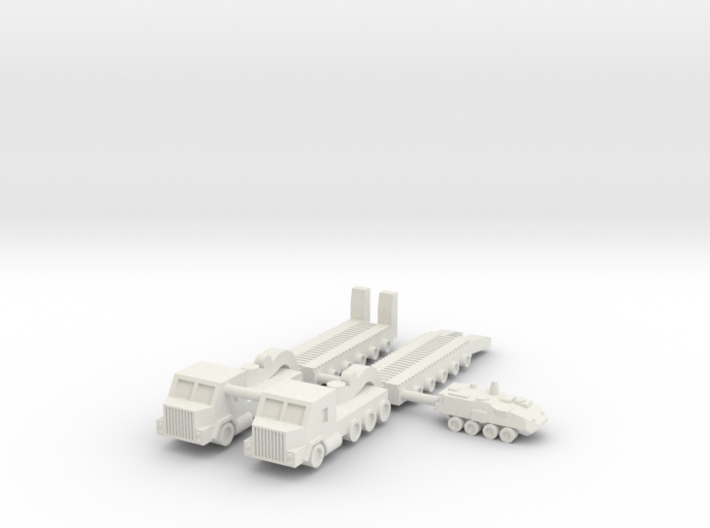 1/285 M1070 HETS Tank Transport (x2) 3d printed
