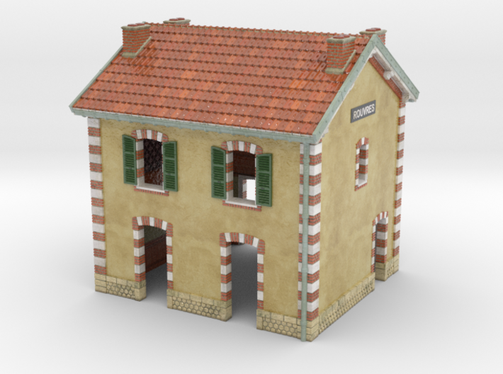 C-NgPLM2-01 - Small French train station 3d printed
