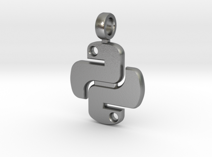 Python Keychain 3d printed