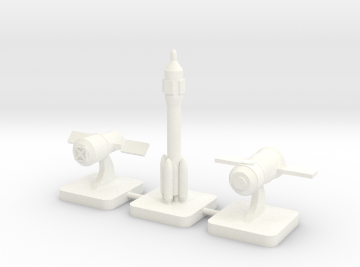 Mini Space Program, CNSA, 3-set 3d printed