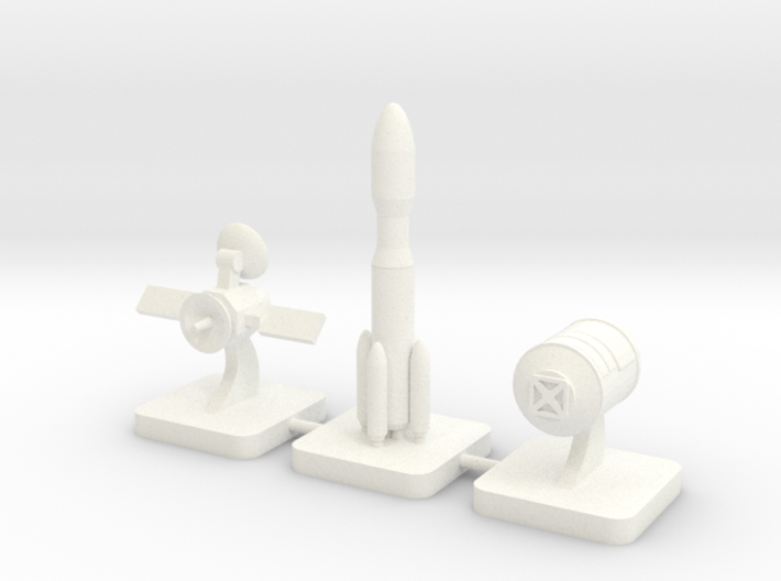 Mini Space Program, JAXA, 3-set 3d printed