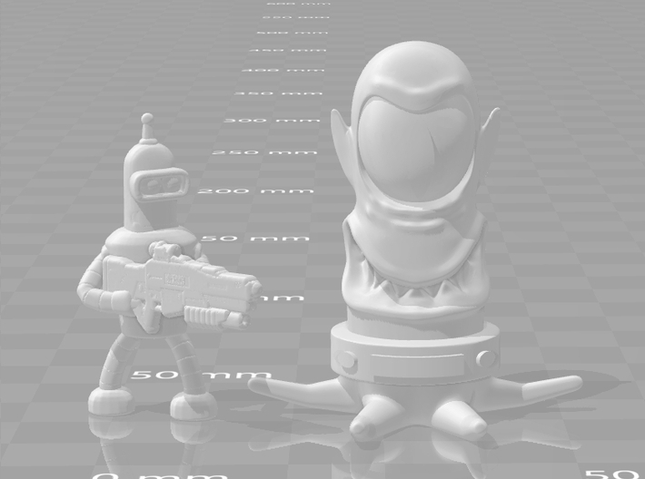 Futurama Bender Survivor miniature for games rpg 3d printed 