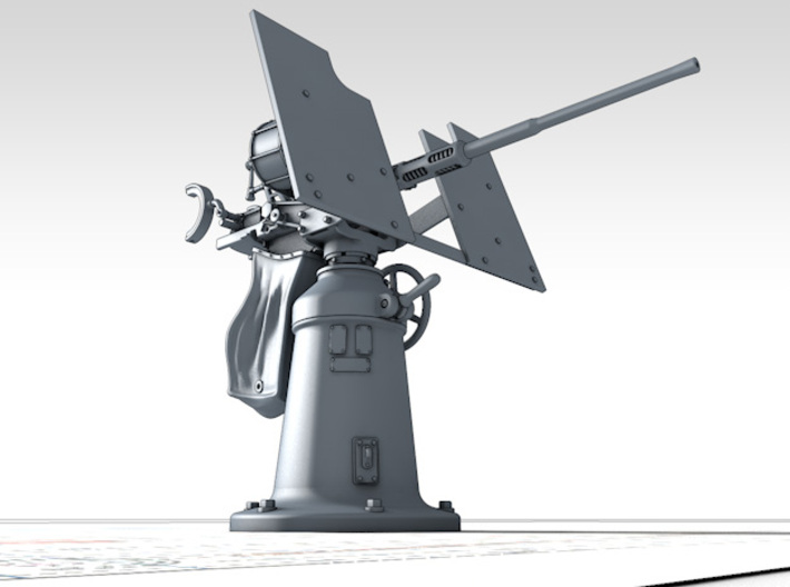1/24 Royal Navy 20mm Oerlikon MKI x1 3d printed 3d render showing product detail