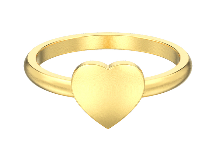 Simple heart ring  3d printed 