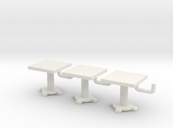 1/72 scale Square Tables x3 3d printed