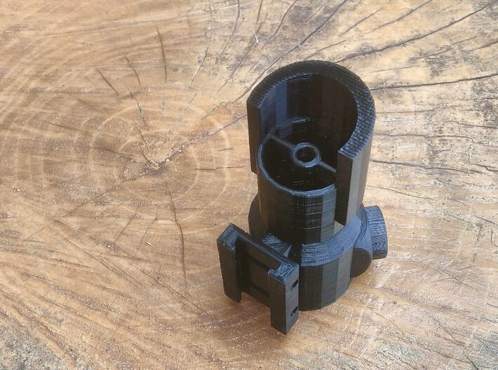 Hooded Red Dot Scope for Nerf Rival Rail 3d printed 