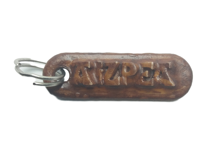 AIZPEA Personalized keychain embossed letters 3d printed